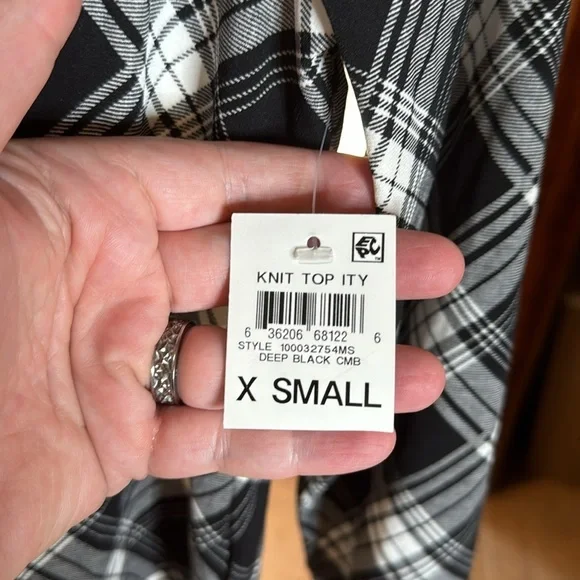 NWT Charter Club Plaid Shirt Size XS - Picture 8 of 10